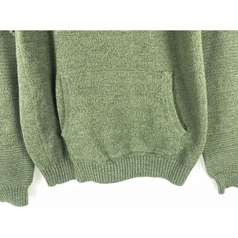 Bixby Nomad XL 16/18 Green Hooded Sweater Front Pocket Pouch Long Sleeve - Picture 4 of 8